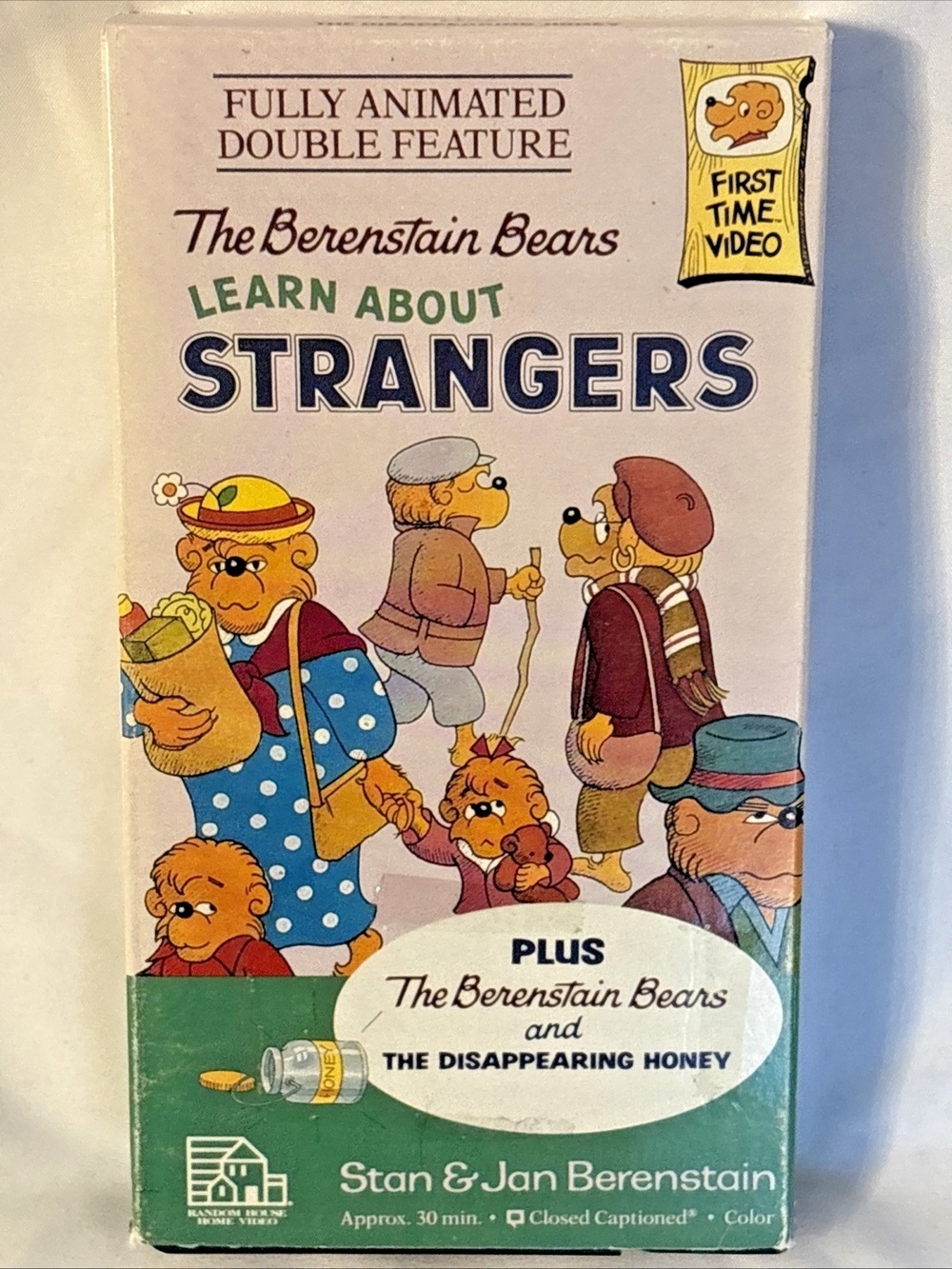 Berenstain Bears Learn About Strangers VHS 1986 The Disappearing Honey Tested
